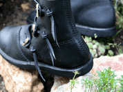 EINAR EARLY MEDIEVAL SHOES BLACK - VIKING, SLAVIC BOOTS