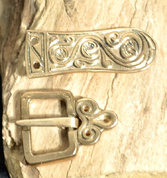 SLAVIC BELT FITTINGS, BRONZE, REPLICA - BRONZE HISTORICAL JEWELS