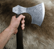 AXE OF PERUN, ETCHED SLAVIC AXE - AXES, POLEWEAPONS