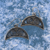 LUNULA OHRRINGE GREAT MORAVIA BRONZE - EARRINGS - BRONZE