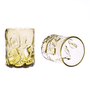 WHISKEY GLASS SET, 2 GLASSES, GREEN FORREST - REPLIKEN HISTORISCHER GLAS