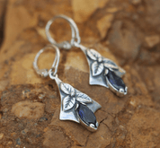 SHAMROCK, EARRINGS, SILVER, IJOLIT - EARRINGS