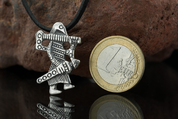 WIKINGER KRIEGER, KLAHAMMAR, REPLIK, SILBER ANHÄNGER - ANHÄNGER - SCHMUCK, SILBER