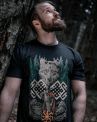 WOLF WARRIOR, SLAVIC T-SHIRT - COLORED - HEIDNISCHE T-SHIRTS