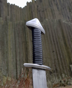 BORG - VIKING SWORD BLACK LEATHER - VIKING AND NORMAN SWORDS