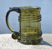 BEER GLASS, HALFLITER, HISTORICAL GLASS - HISTORICAL GLASS