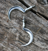 DRUID SICKLE, PENDANT, SILVER - PENDANTS