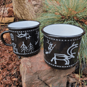 SÁMI SÁPMI LAPLAND ENAMEL MUG - MUGS, GOBLETS, SCARVES