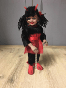 LITTLE DEVIL GIRL MARIONETTE - PUPPEN