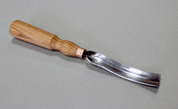 FULL-SIZE LONG BENT GOUGE SWEEP 7L (22MM) - FORGED CARVING CHISELS
