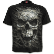 CAMO-SKULL - T-SHIRT SCHWARZ - HERREN-T-SHIRTS, SPIRAL DIRECT