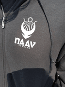 DEUS VULT, ZIP UP HOODIE NAAV - KAPUZENPULLOVER