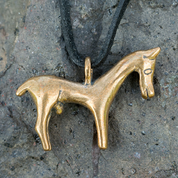 CELTIC HORSE PENDANT FROM GALLIA, BRONZE - HISTORISCHEN REPLIKEN AUS BRONZE