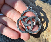 FORGED TRIQUETRA, CELTIC PENDANT, STEEL - CELTIC PENDANTS