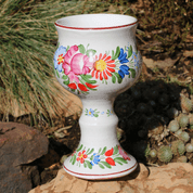 GOBLET CHOD POTTERY FROM BOHEMIA, HAND PAINTED - TRADITIONELLE TSCHECHISCHE KERAMIK