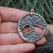 CELTIC OAK SACRED TREE OF LIFE PENDANT BRONZE - PENDANTS, NECKLACES