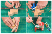 DIY02 – DALA HORSE CARVING KIT – COMPLETE STARTER WHITTLING KIT - GESCHMIEDETE SCHNITZMEISSEL