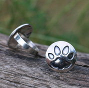 CAT'S FOOTPRINT, SILVER RING - RINGS