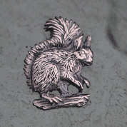 SQUIRREL, STERLING SILVER PENDANT - PENDANTS