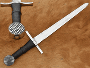 MIDDLE AGE DAGGER, GRIDDED POMMEL - DOLCHE FÜER SCHAUKAMPF