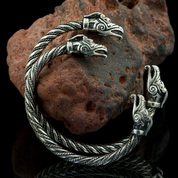 DRAIG - CELTIC DRAGON, STERLING SILVER BRACELET, 39 G. - ARMBÄNDER