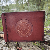 SCOTTISH THISTLE - LEATHER WALLET, BROWN - WALLETS