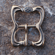 BELT BUCKLE, XIV -XV CENTURY, ENGLAND, BRONZE - BUCKLES, BELT FITTINGS