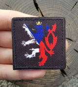 CZECH LION - BLACK, VELCRO PATCH - MILITARY PATCHES