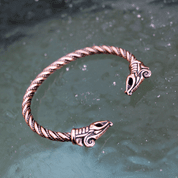 DREKI, VIKING DRACHEARMBAND, BRONZE - WIKINGER, SLAWISCHE, KELTISCHE ARMBÄNDER - BRONZE