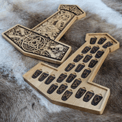 MJÖLLNIR - RUNES FUTHARK SET AND THOR'S HAMMER GIFT BOX - RUNE PENDANTS