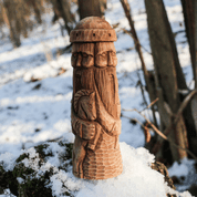 SVETOVID, SLAVIC GOD, CARVED IDOL - STATUE - WOODEN STATUES, PLAQUES, BOXES