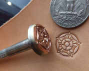 MEDIEVAL ROSE, LEATHER STAMP - LEATHER STAMPS