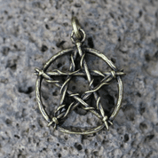 PENTAGRAM PENDANT IN ZINC, ANTIQUE BRASS - ALL PENDANTS, OUR PRODUCTION