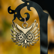 TÊTE DE HIBOU, PENDENTIF, BRONZE - BIJOUX ANIMALIERS