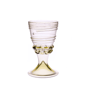 MEDIEVAL WINE GLASS, 14TH CENTURY, FRANCE - HISTORICAL GLASS