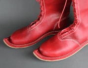 NOTTINGHAM, MEDIEVAL BOOTS - RED - GOTHIC BOOTS