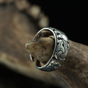 WIKINGERRING AUS SILBER - BORRE-STIL, NORWEGEN, 9. JAHRHUNDERT, AG 925 - RINGE