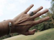 WOLF TRACK, RING, STERLING SILVER - RINGS