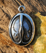 DEER TRACK, SILVER PENDANT - PENDANTS