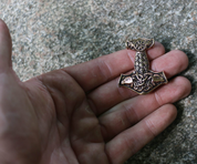 DAGR, THOR'S HAMMER, PENDANT, BRONZE - VIKING PENDANTS