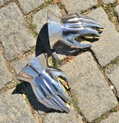 HOURGLASS GAUNTLETS, XIV CENTURY, POLISHED - RÜSTUNGSTEILE