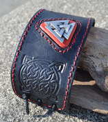 VALKNUT, LEATHER BRACELET AND TIN - WRISTBANDS