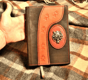 WOLF, HAND MADE BOOK OF SHADOWS, LEATHER CASE - ANDERE LEDERPRODUKTE