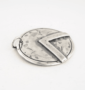 BOUCLIER SPARTIATE, PENDENTIF EN ARGENT - PENDENTIFS