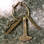 WIKINGER ANHÄNGER, BRONZE - ANHÄNGER, HALSKETTEN