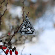 VALKNUT, ANHÄNGER, ZINN - WIKINGERAMULETTE