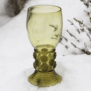 ROEMER, RENAISSANCE LARGE GLASS GOBLET, EXACT REPLICA - REPLIKEN HISTORISCHER GLAS