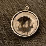 SLAVIC WOLF PENDANT, BRONZE - SLAVIC AMULETS