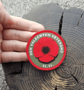 VETERAN'S DAY POPPY, VELCRO PATCH - PATCHES UND MARKIERUNG