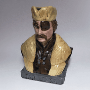 JAN ŽIŽKA - HUSSITENGENERAL - BÜSTE, MINIATUR - HISTORISCHE MINIATUREN